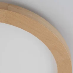 Plafoniera da bagno scandinava di legno led 24w cct ip54