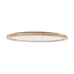 Plafoniera di legno rotonda led 45w cct stile scandinavo