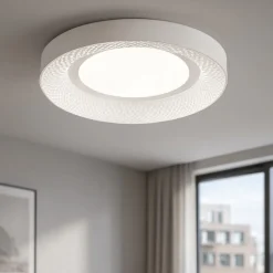 Plafoniera hive led 40w 3000k 4000k bianca perenz illuminazione