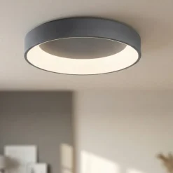 Plafoniera led 35w 60cm grigio 3000k-4000k affralux band diodi