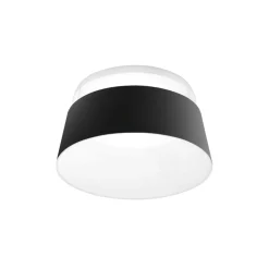 Plafoniera moderna led dimmerabile 36w 3000k nera oxygen stilnovo