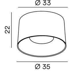 Plafoniera nera per cucina hole led 24w cct moderna perenz