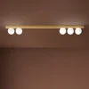 Plafoniera oro con sfere per salotto moderno snooky perenz