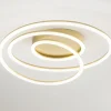 Plafoniera per camera da letto oro spira perenz led 3000k