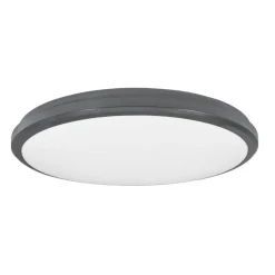 Plafoniera per esterno rotonda antracite 30w 3000k