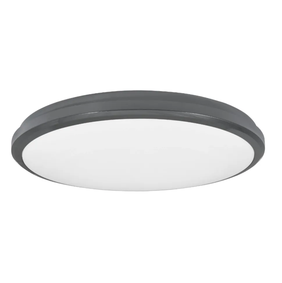 Plafoniera per esterno rotonda antracite 30w 3000k