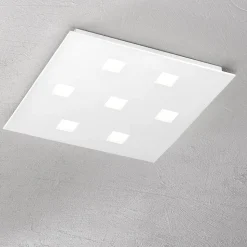 Plafoniera quadrata pixel perenz illuminazione per soggiorno moderno