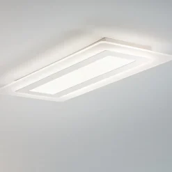 Plafoniera rettangolare moderna per soggiorno led cct perenz bend