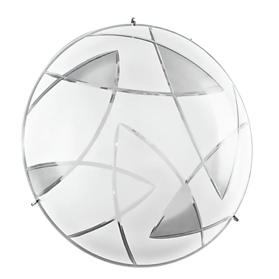 Plafoniera tonda in vetro 30cm fisdh perenz illuminazione