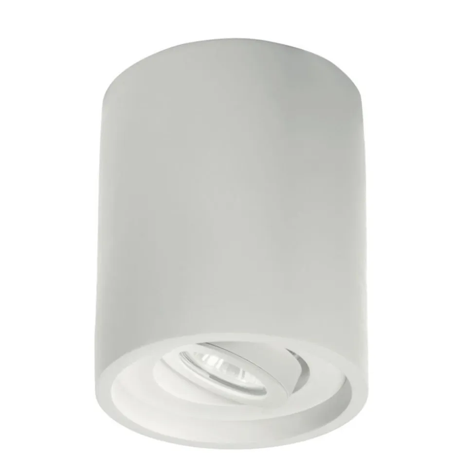 Pl polka ondaluce faretto in gesso cilindro orientabile gu10