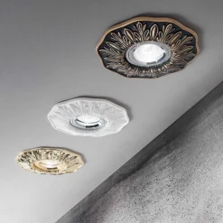 Polka fi ideal lux faretto da incasso brunito classico per controsoffitto