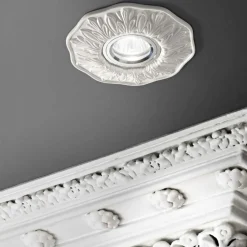 Polka ideal lux faretto da incasso metallo bianco stile classico