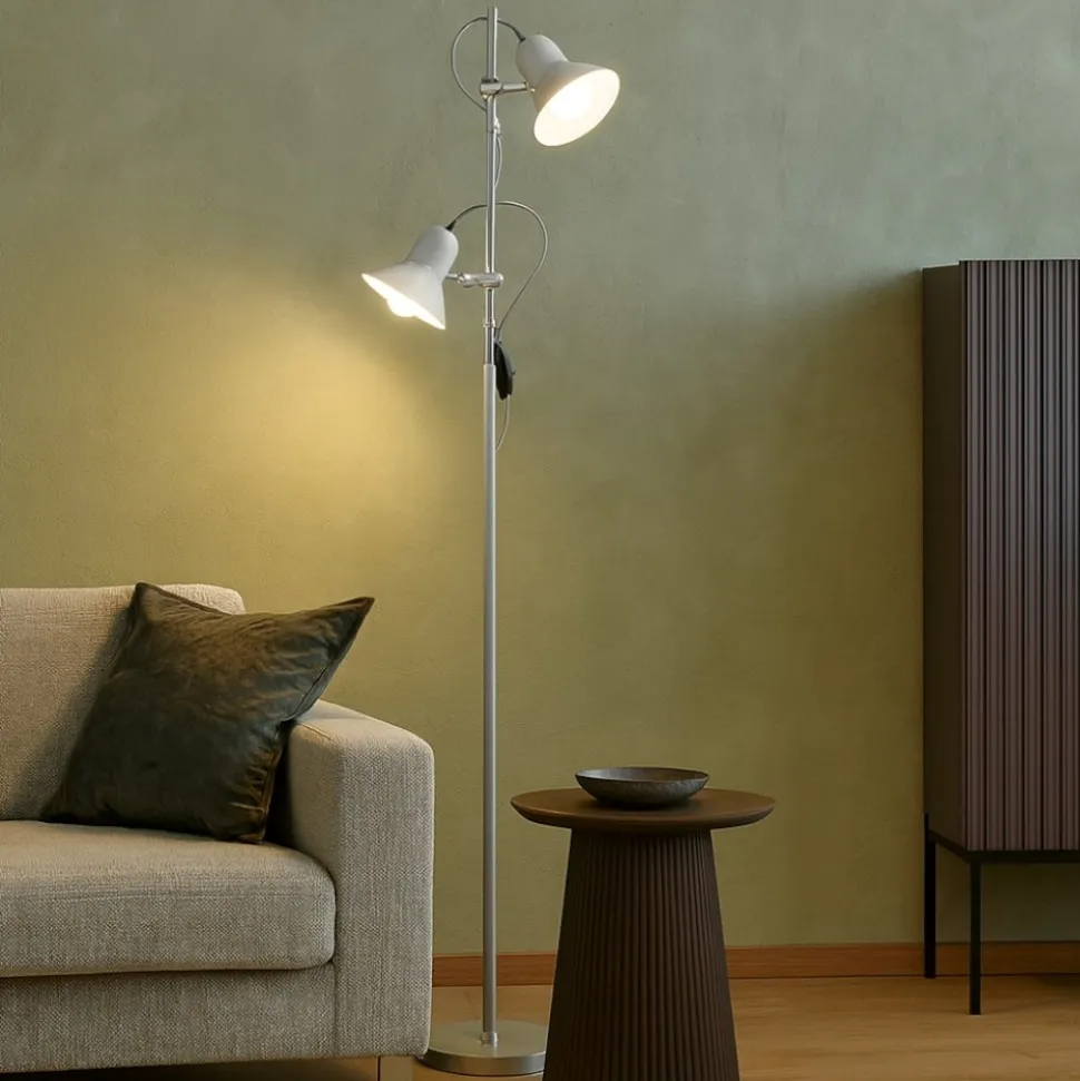 Polly pt2 ideal lux lampada da terra grigio luci orientabili