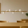 Pomi miloox lampadario per soggiorno moderno oro