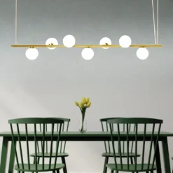 Pomi miloox lampadario per soggiorno moderno oro