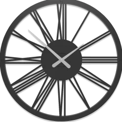 Pompei orologio da parete numeri romani 60 nero