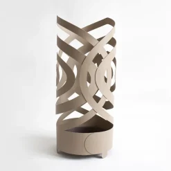 Portaombrelli beige metallo moderno