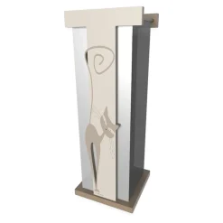 Portaombrelli moderno gatto legno tortora
