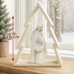Presepino di natale nocciola statuina h16 bongelli preziosi
