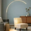 Pt biblio ondaluce piantana ad arco design led 3000k oro dimmerabile