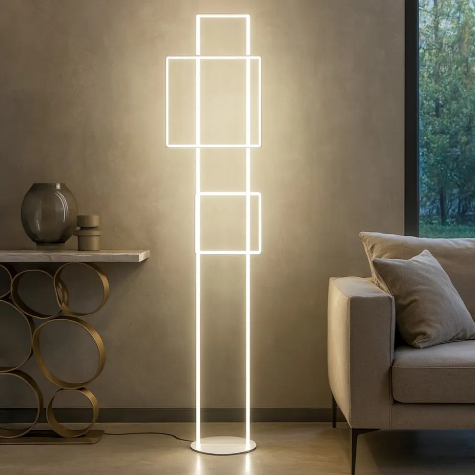 Pt dowel ondaluce lampada da terra led moderna