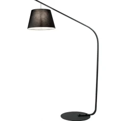 Pt liana ondaluce lampada ad arco nera design per salotto moderno