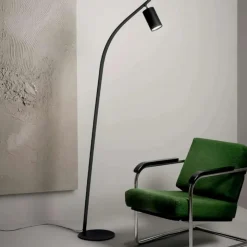 Pt murga ondaluce piantana nera doppia illuminazione led 3000k