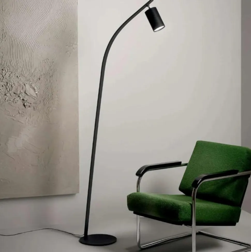 Pt murga ondaluce piantana nera doppia illuminazione led 3000k