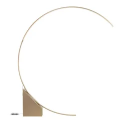 Pt rune ondaluce piantana ad arco design moderno led 3000k oro