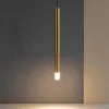 Puccini linea light lampada a sospensione 50cm led 2w 3000k ottone ca108dhgwdi