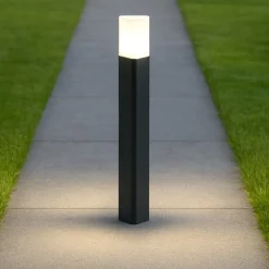 Pulsar pt1 lampione da giardino antracite ideal lux