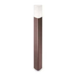 Pulsar pt1 paletto per esterno giardino ip44 marrone corten ideal lux