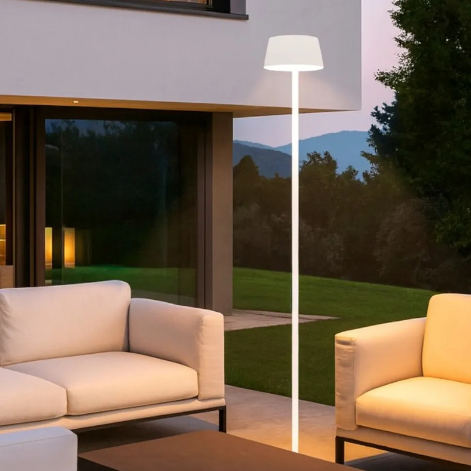 Pure pt ideal lux piantana da esterno led bianca