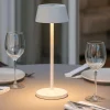 Pure tl ideal lux lampada da tavolino bianca da esterno ricaricabile led 3000k