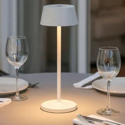Pure tl ideal lux lampada da tavolino bianca da esterno ricaricabile led 3000k