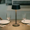 Pure tl ideal lux lampada portatile nera per tavolino