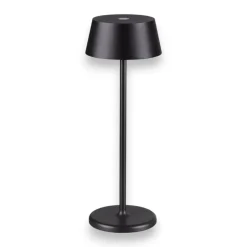Pure tl ideal lux lampada portatile nera per tavolino