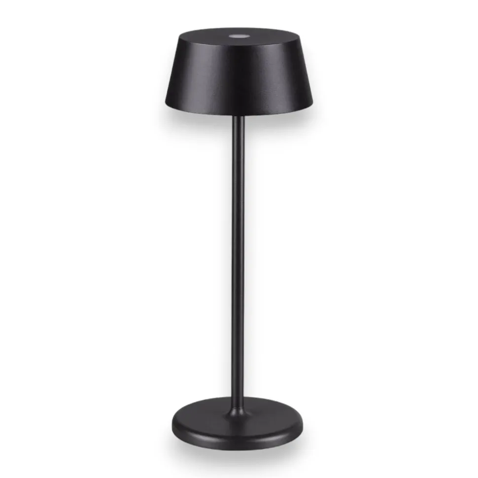 Pure tl ideal lux lampada portatile nera per tavolino