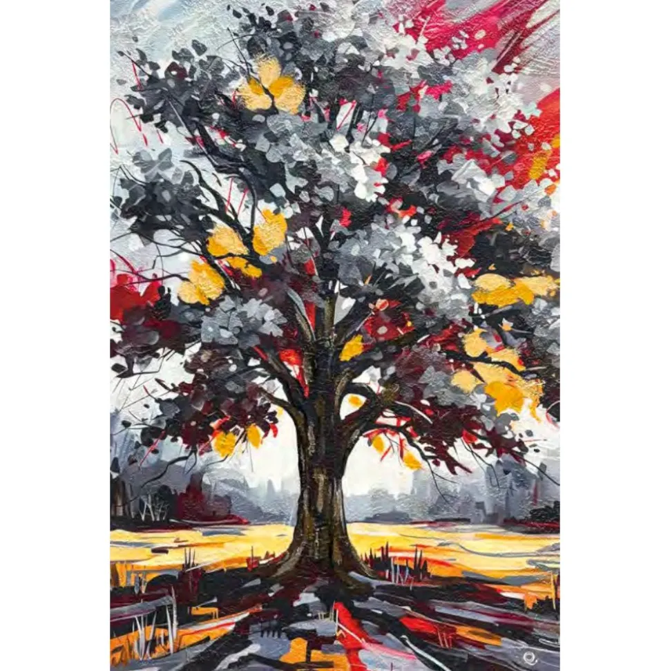 Quadri astratti 60x90 alberi di amore tele decorate per soggiorno