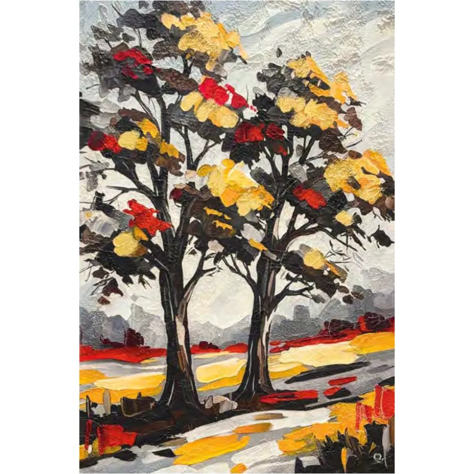 Quadri astratti 60x90 alberi di amore tele decorate per soggiorno
