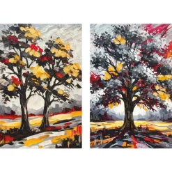 Quadri astratti 60x90 alberi di amore tele decorate per soggiorno