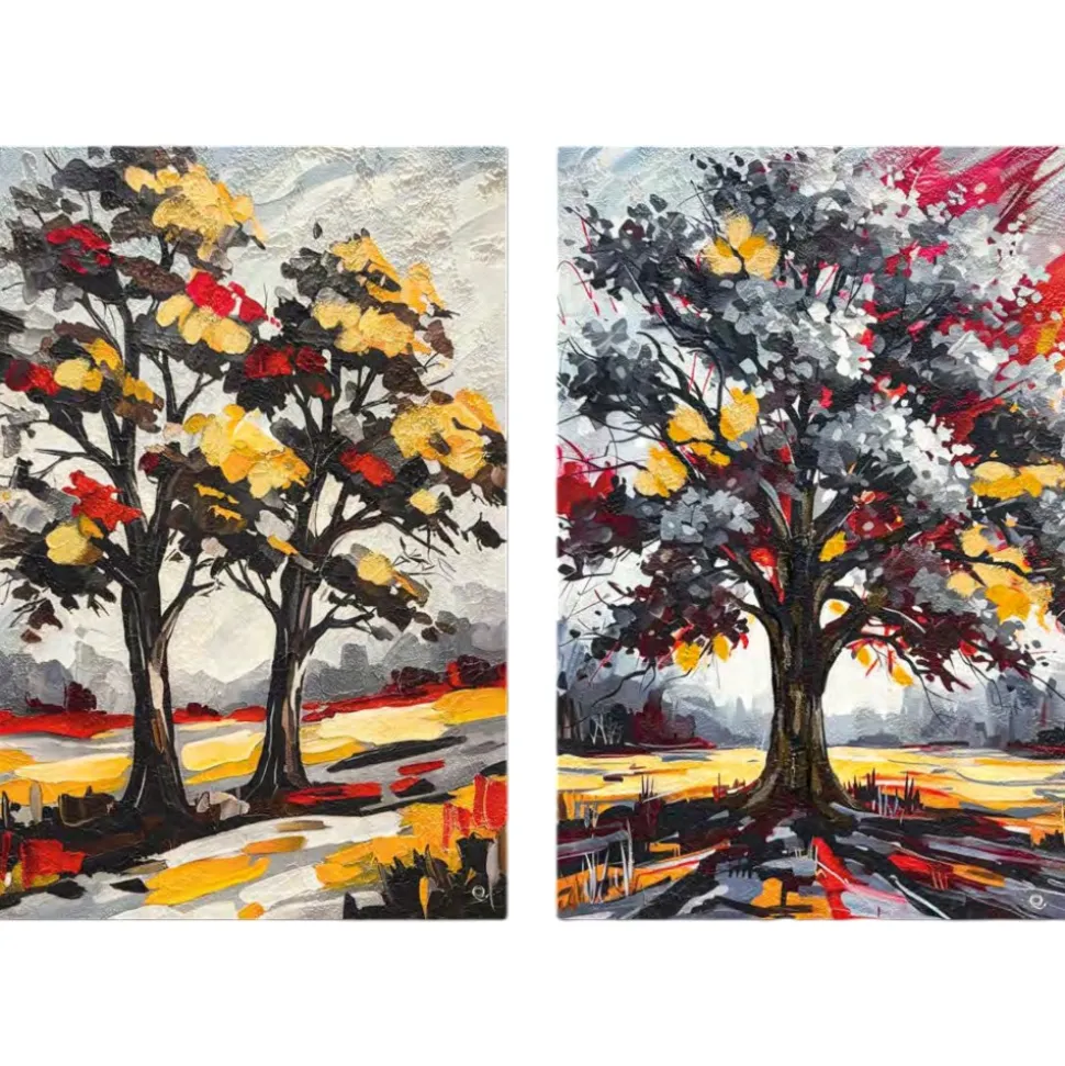 Quadri astratti 60x90 alberi di amore tele decorate per soggiorno