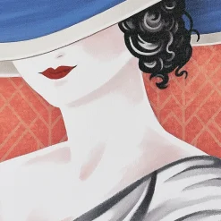 Quadri verticali donne ambiziose 50x70 cornice bianca
