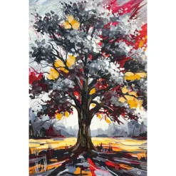 Quadri astratti 50x70 alberi di amore tele decorate verticali
