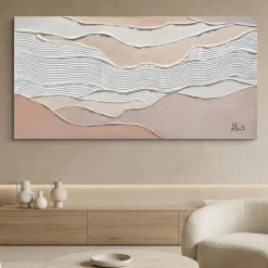 Quadro astratto onde del mondo 60x120 moderno
