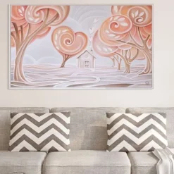 Quadro moderno il sentiero dell amore 122x72
