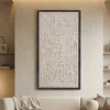 Quadro verticale astratto moderno decorato con cornice 60x120