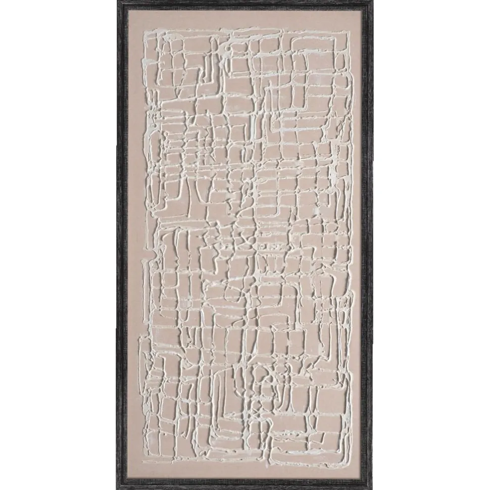 Quadro verticale astratto moderno decorato con cornice 60x120