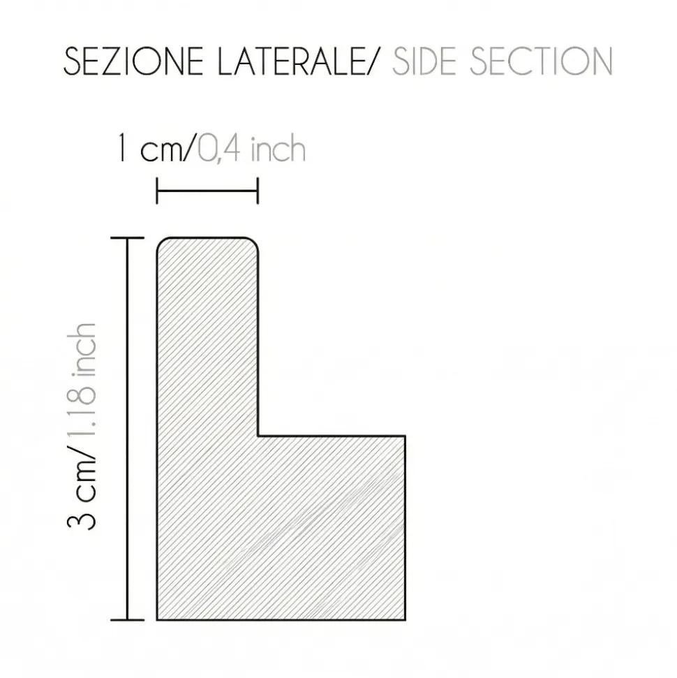 Quadro verticale donna intensa 80x120 in resina decoro cornice oro