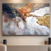 Quadro 100x150 cm astratto moderno dipinto su tela materico